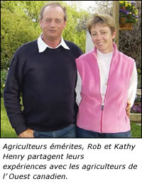 Agriculteurs &eacute;m&eacute;rites, Rob et Kathy Henry partagent leurs exp&eacute;riences avec les agriculteurs de l�Ouest canadien.