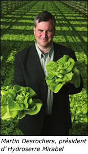 Martin Desrochers, pr�sident d�Hydroserre Mirabel