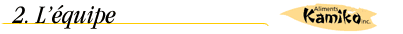 2. L&eacute;quipe