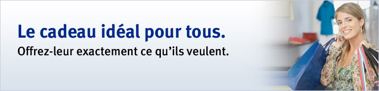 LA CARTE VISA* CADEAU ÉMISE PAR RBC© - Le cadeau idéal pour tous. Offrez-leur exactement ce qu-ils veulent.