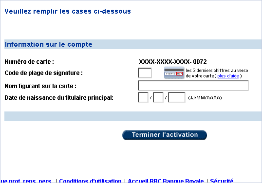 D&eacute;mo d'enregistrement : &Eacute;tape 1 de 4