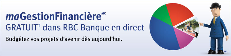 maGestionFinancièreMC GRATUIT† dans RBC Banque en direct Budgétez vos projets d'avenir dès aujourd'hui.