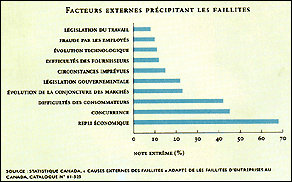 Facteurs externes pr&eacute;cipitant les faillites