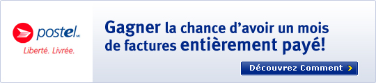 Gagner la chance d'avoir un mois de factures enti&egrave;rement pay&eacute;! D&eacute;couvrez Comment > (ouvre un site Web externe dans une nouvelle fen&ecirc;tre)