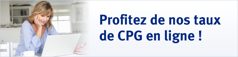 Profitez de nos taux de CPG en ligne !